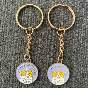 Set of two keychains